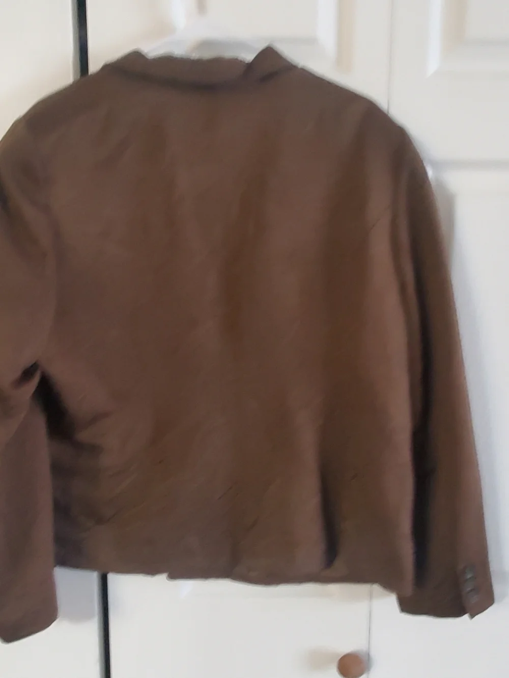 COLDWATER CREEK ONE BUTTON BLAZER COAT XL 18. ARMY GREEN BROWN. OFFICE - Picture 8 of 9